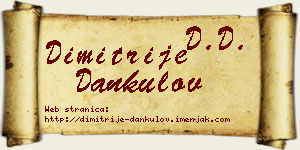Dimitrije Dankulov vizit kartica